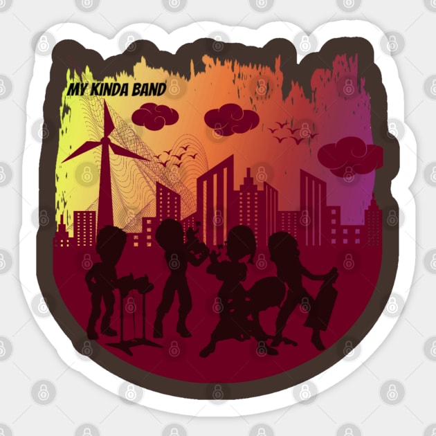 My kinda band Sticker by musicanytime